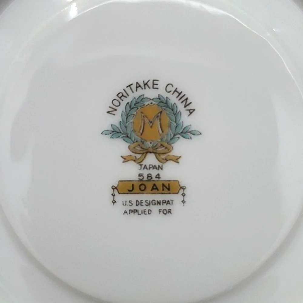 Vtg Noritake Joan 584 Teacup and Saucer Set